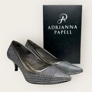 Adrianna Papell Women’s Lois GunMetal HoneyComb Dress Shoe Size 8M